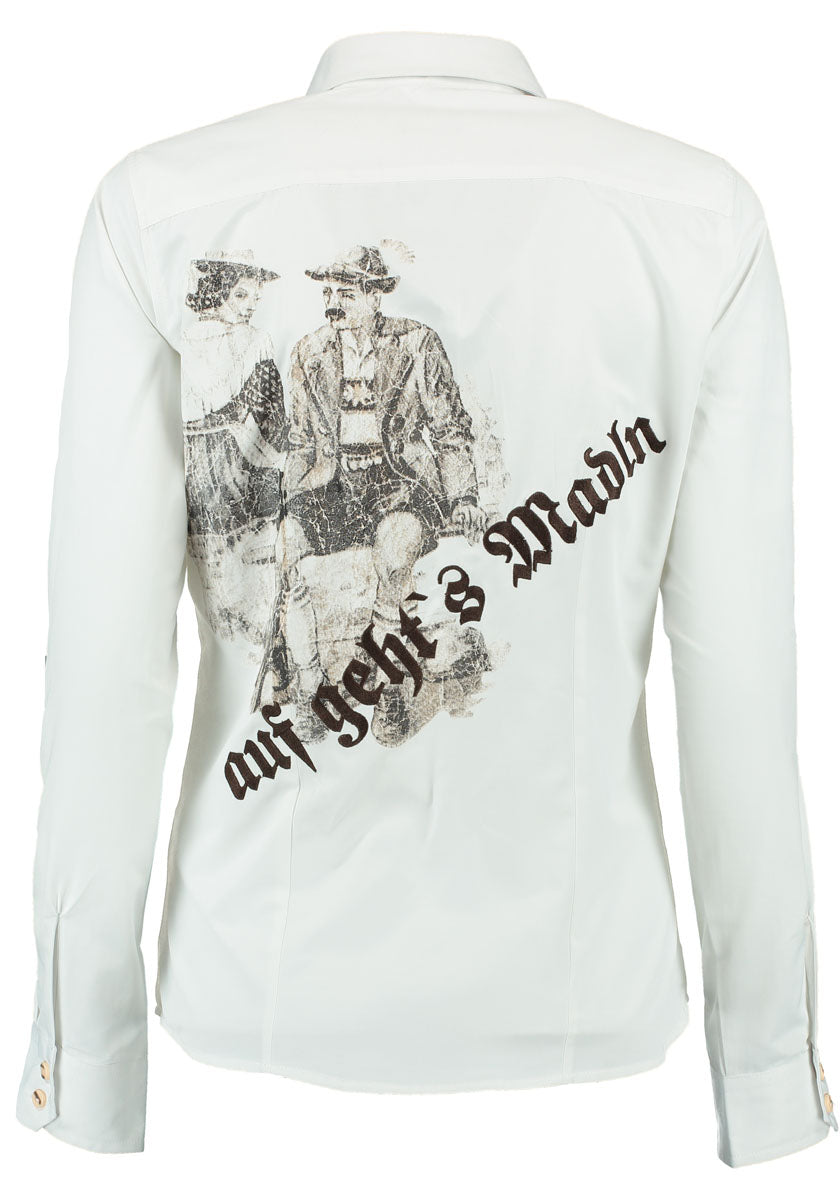 OS Trachten Trachtenbluse Tailliert Trynlo