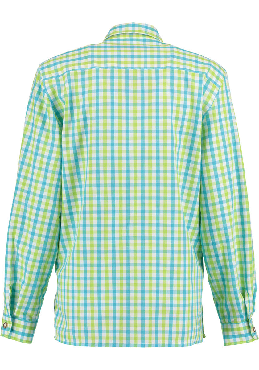OS Trachten Langarm Trachtenbluse mit Haifischkragen Volima