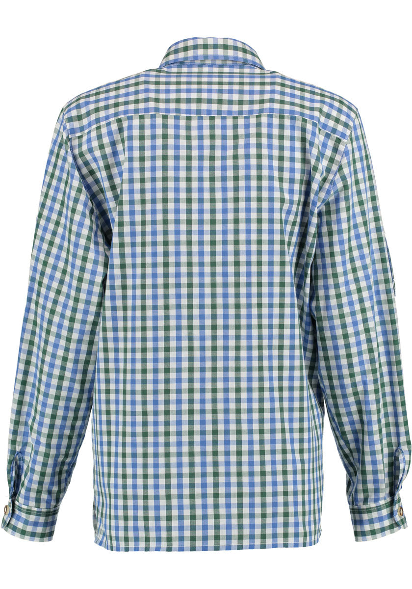 OS Trachten Langarm Trachtenbluse mit Haifischkragen Volima