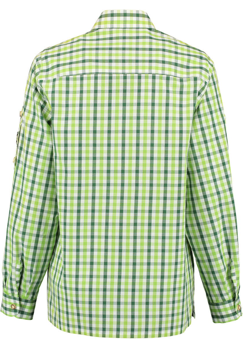 OS Trachten Langarm Trachtenbluse mit Haifischkragen Volima