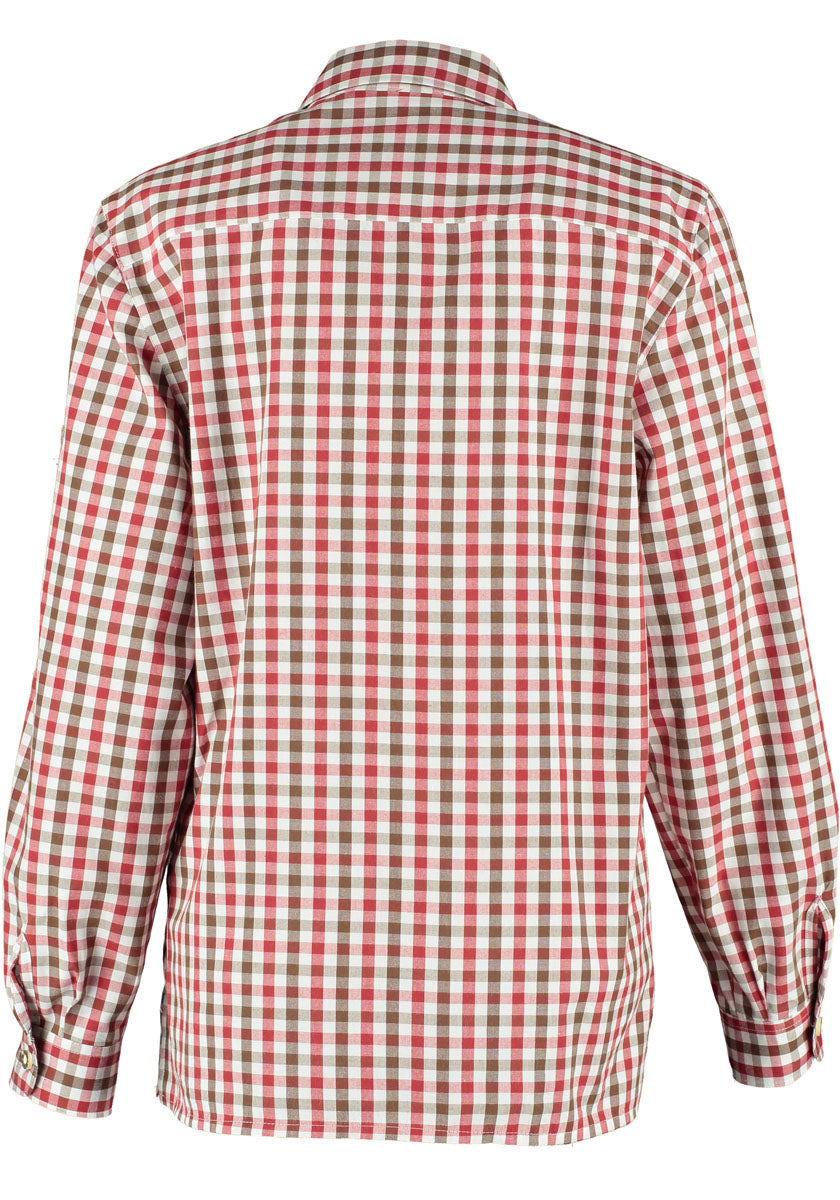 OS Trachten Langarm Trachtenbluse mit Haifischkragen Volima