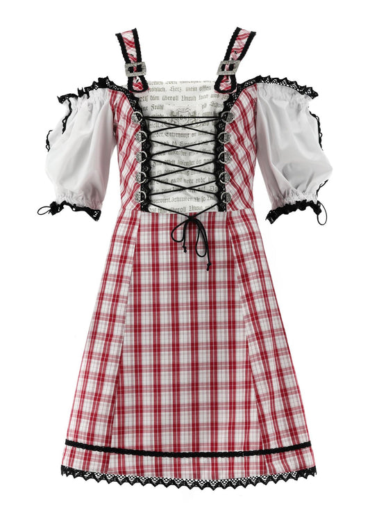 OS Trachten Trachtenkleid mit Kastenausschnitt Qedaro