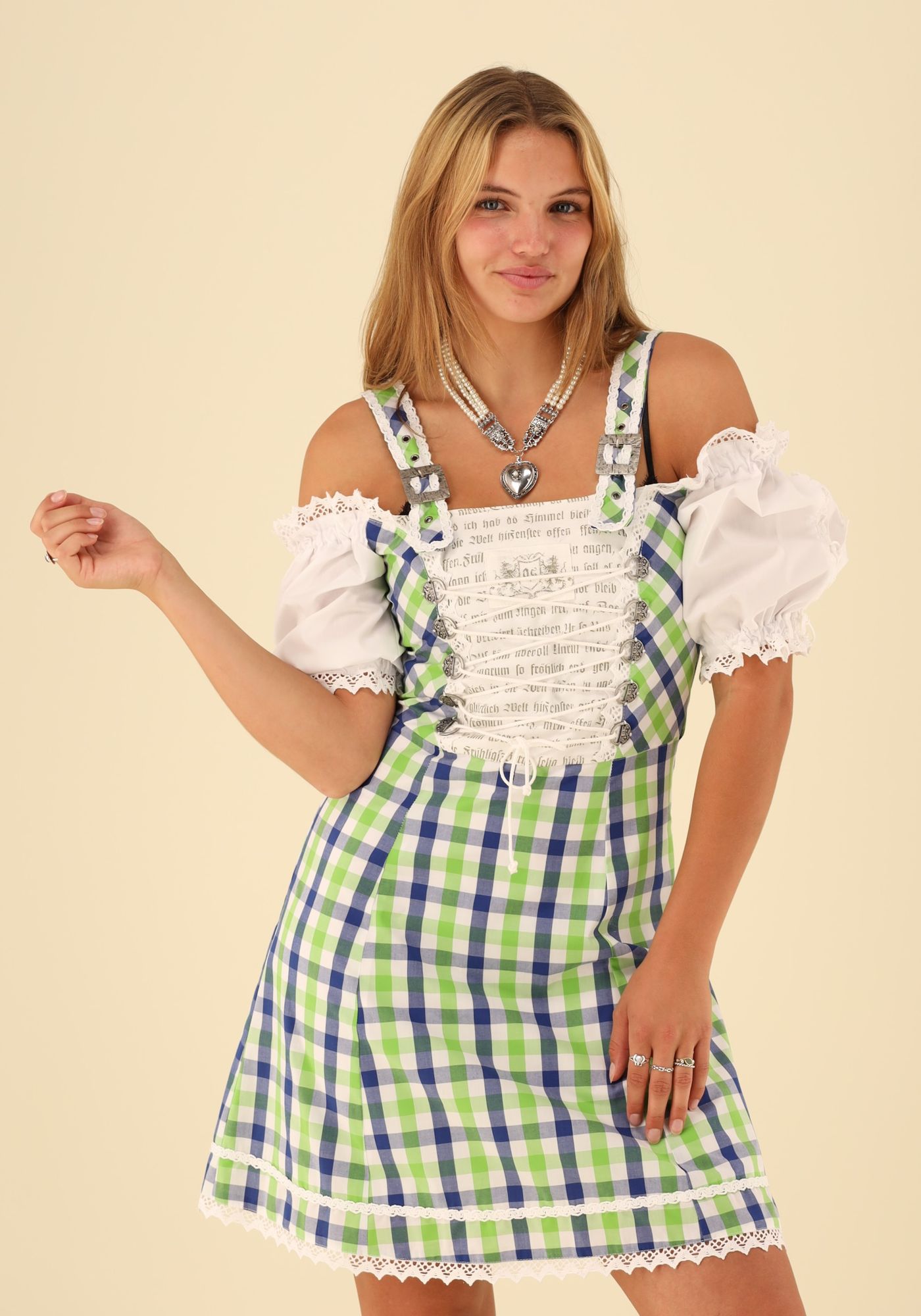 OS Trachten Trachtenkleid mit Kastenausschnitt Zeruma