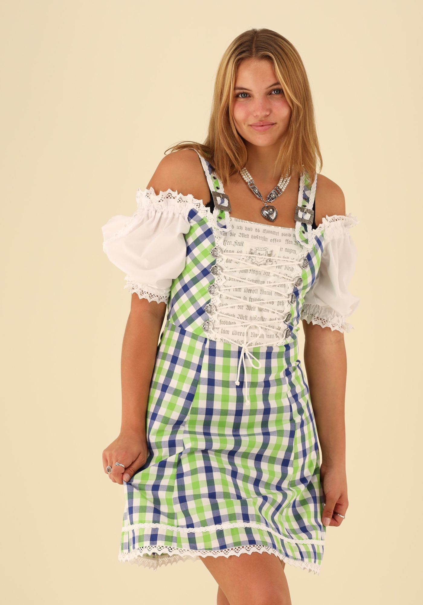 OS Trachten Trachtenkleid mit Kastenausschnitt Zeruma