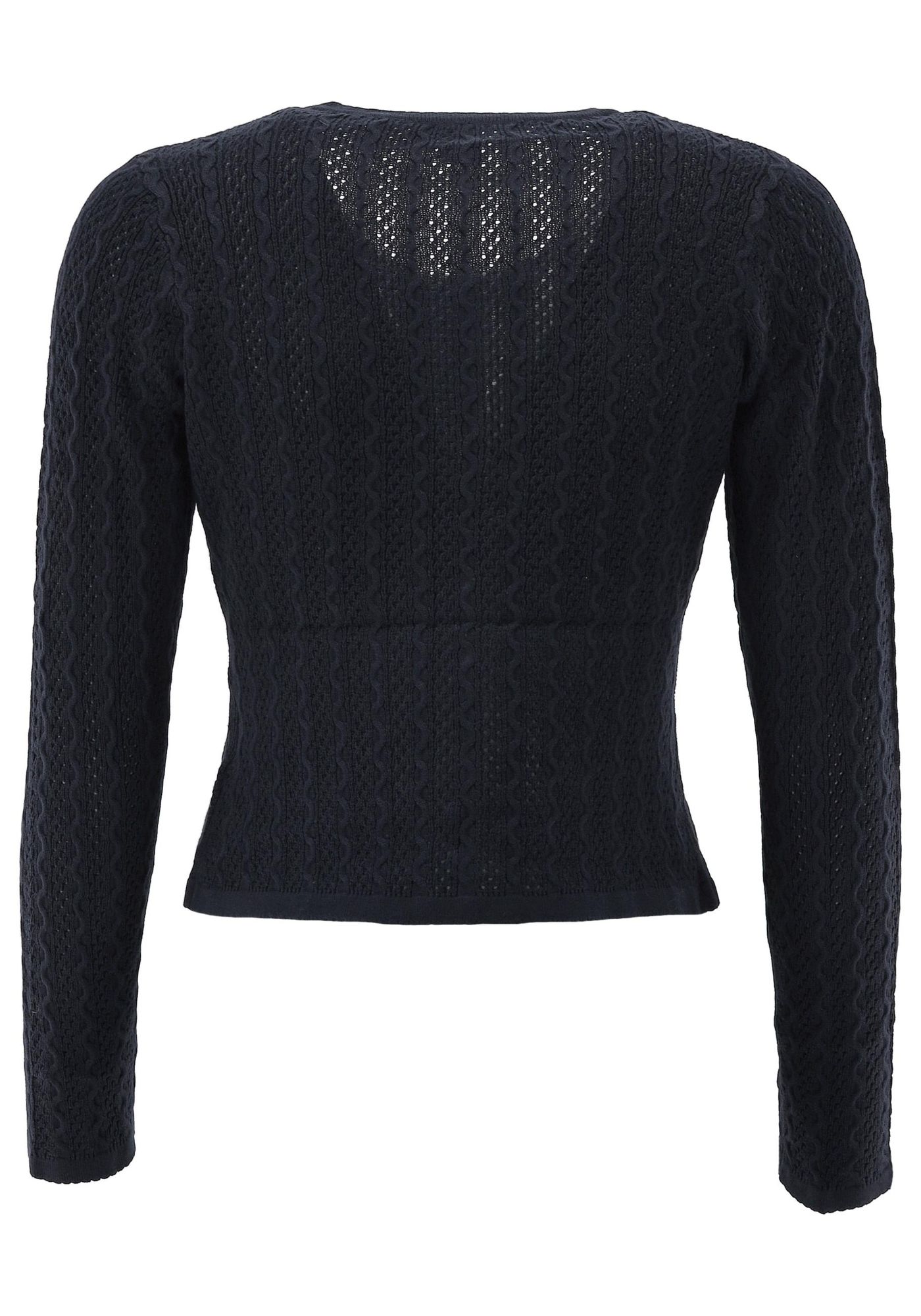 OS Trachten Strickjacke mit Rundhalsausschnitt Borida