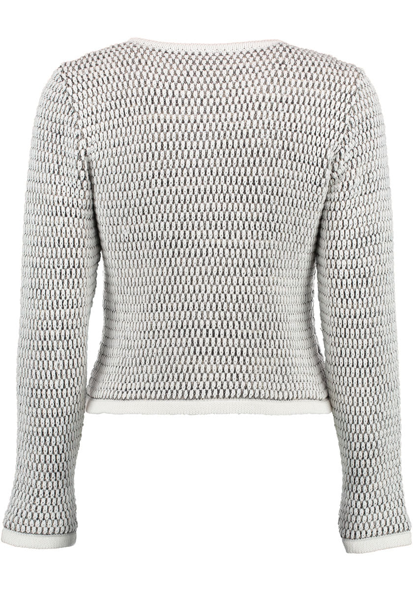 OS Trachten Strickjacke mit Rundhalsausschnitt Qoriva