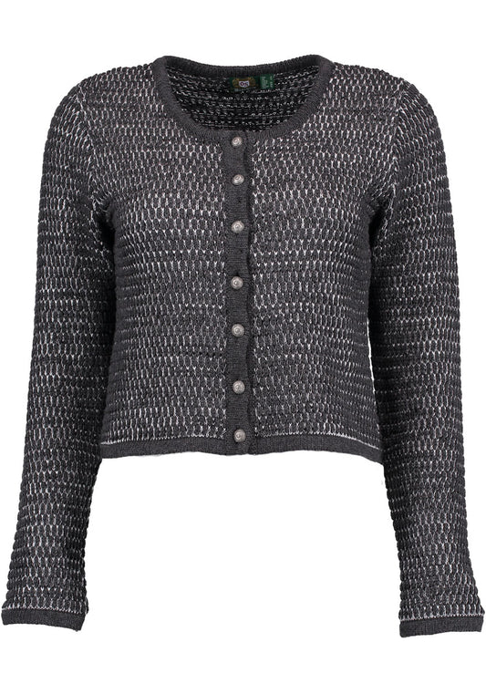 OS Trachten Strickjacke mit Rundhalsausschnitt Qoriva