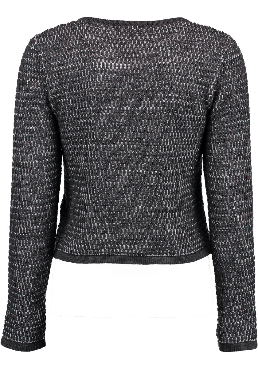 OS Trachten Strickjacke mit Rundhalsausschnitt Qoriva