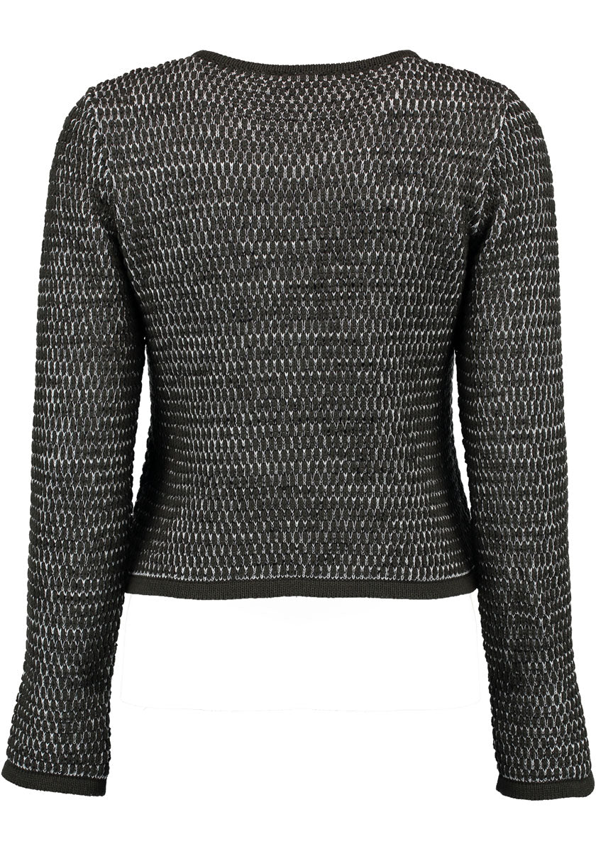 OS Trachten Strickjacke mit Rundhalsausschnitt Qoriva