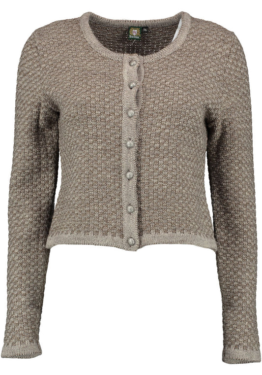 OS Trachten Strickjacke mit Rundhalsausschnitt Zelado