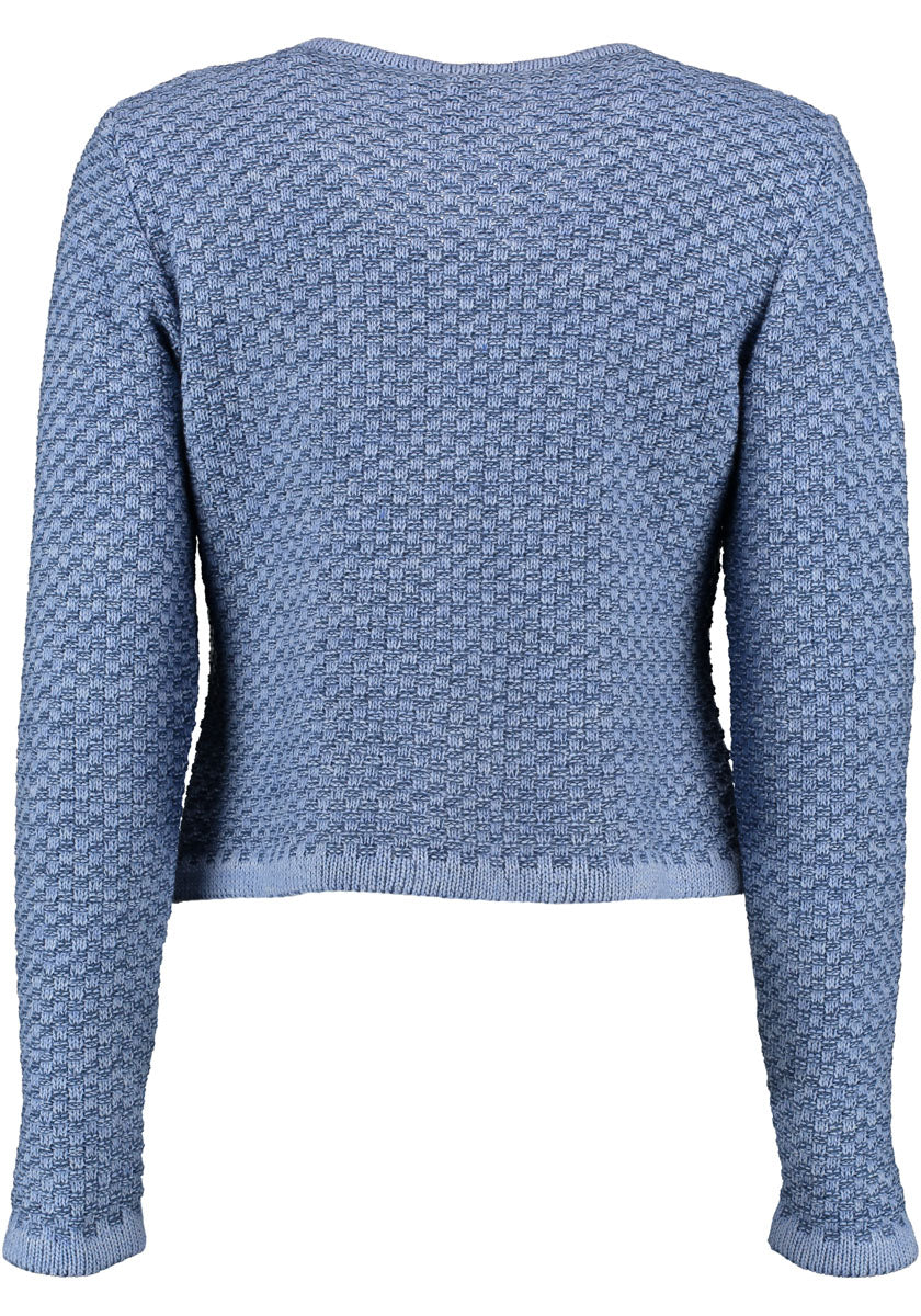 OS Trachten Strickjacke mit Rundhalsausschnitt Zelado