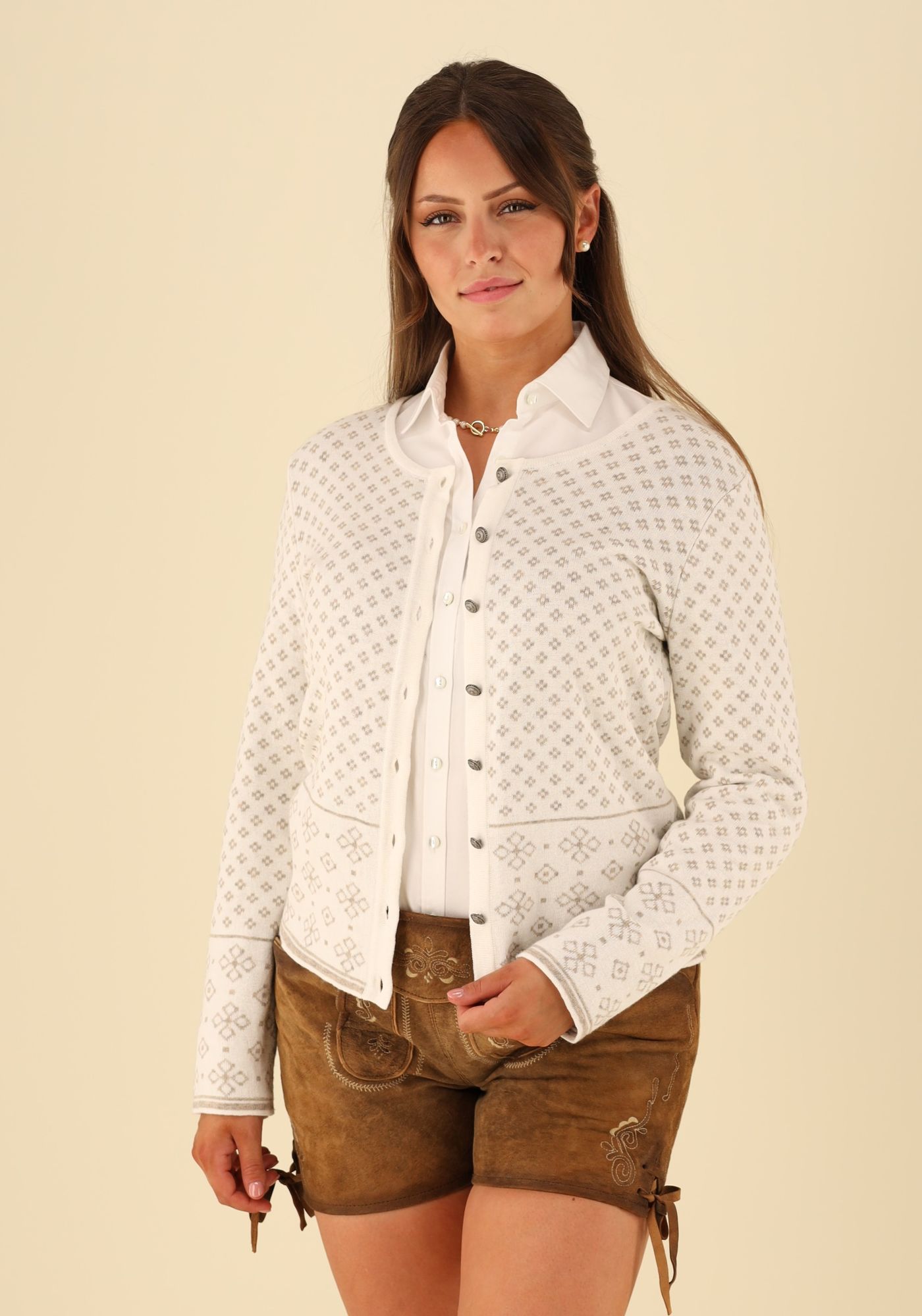 Gipfelstürmer Strickjacke Lang Tailliert Bruny