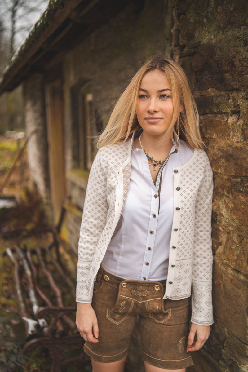 Gipfelstürmer Strickjacke Lang Tailliert Bruny