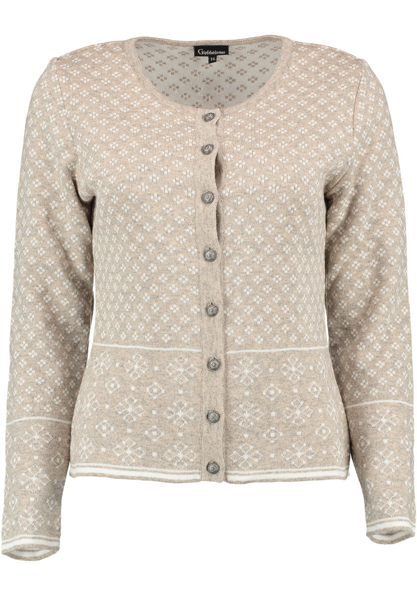 Gipfelstürmer Strickjacke Lang Tailliert Bruny