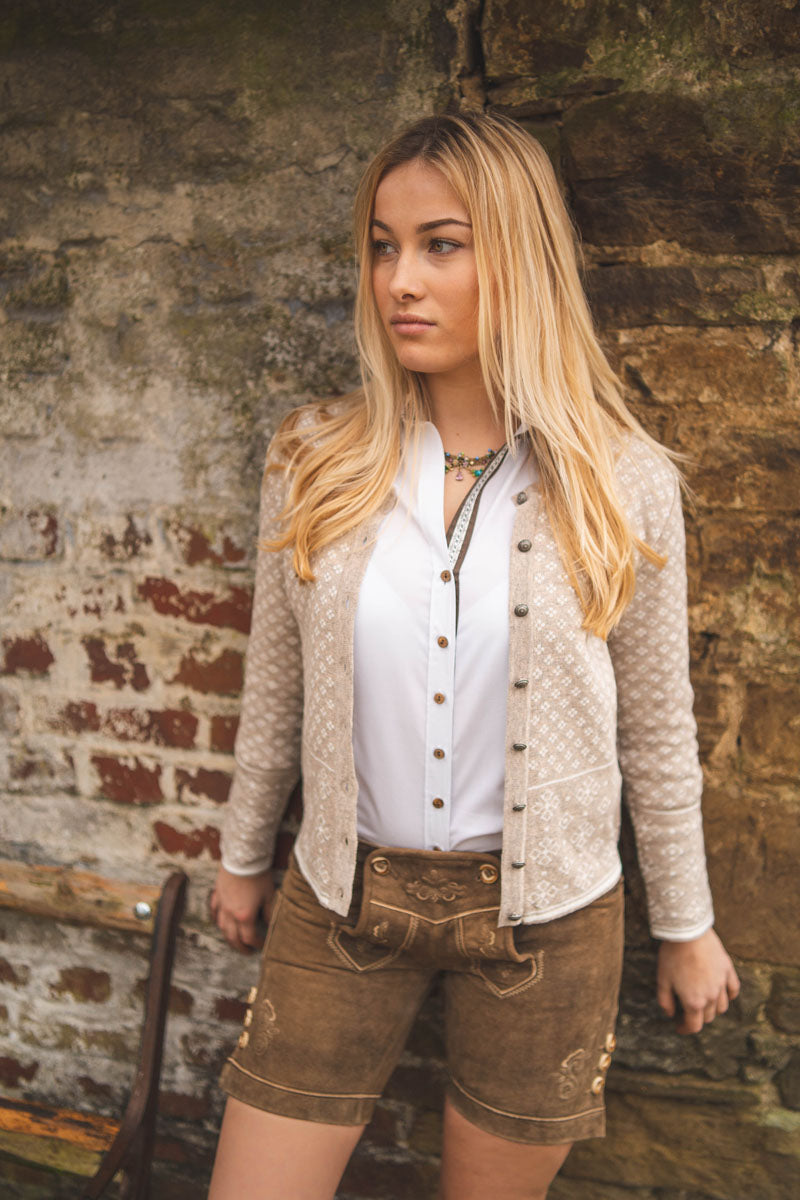 Gipfelstürmer Strickjacke Lang Tailliert Bruny
