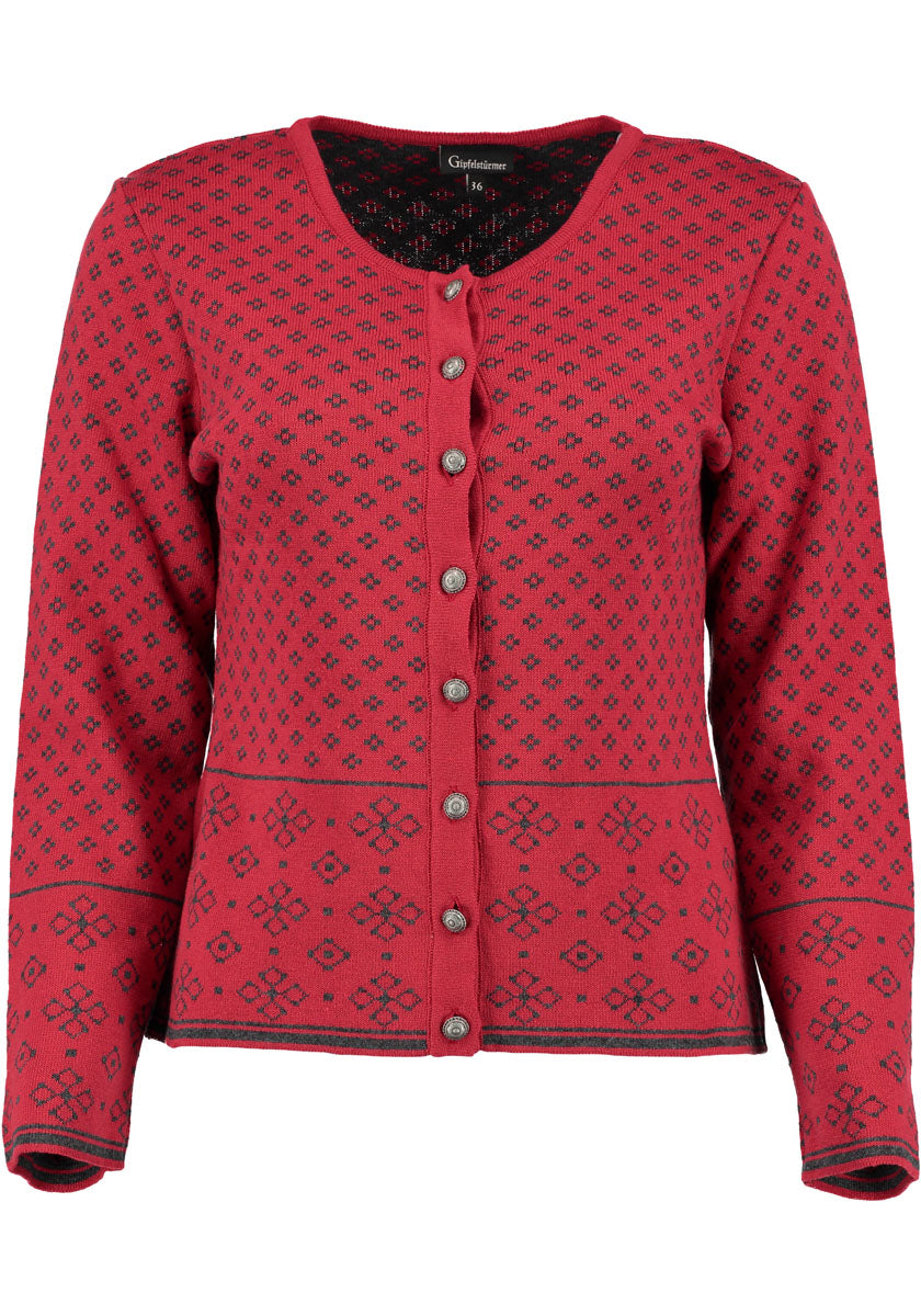 Gipfelstürmer Strickjacke Lang Tailliert Bruny