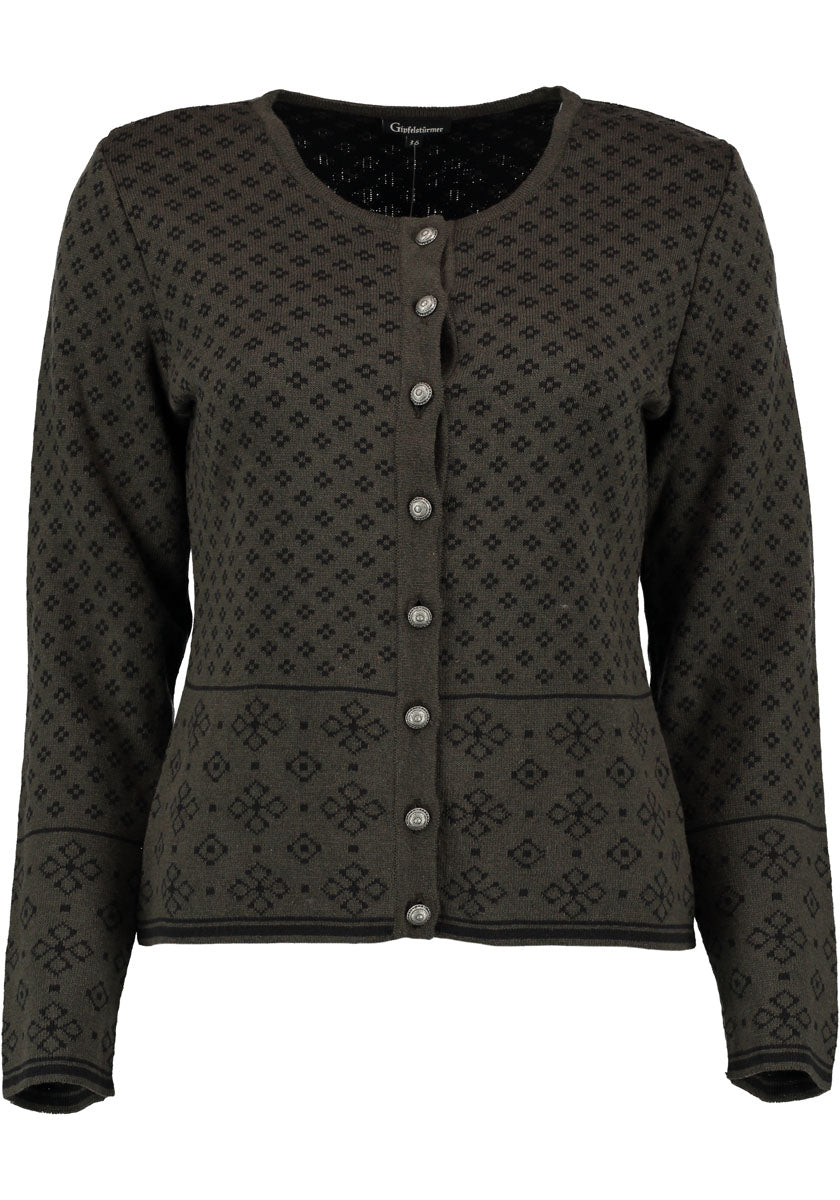 Gipfelstürmer Strickjacke Lang Tailliert Bruny