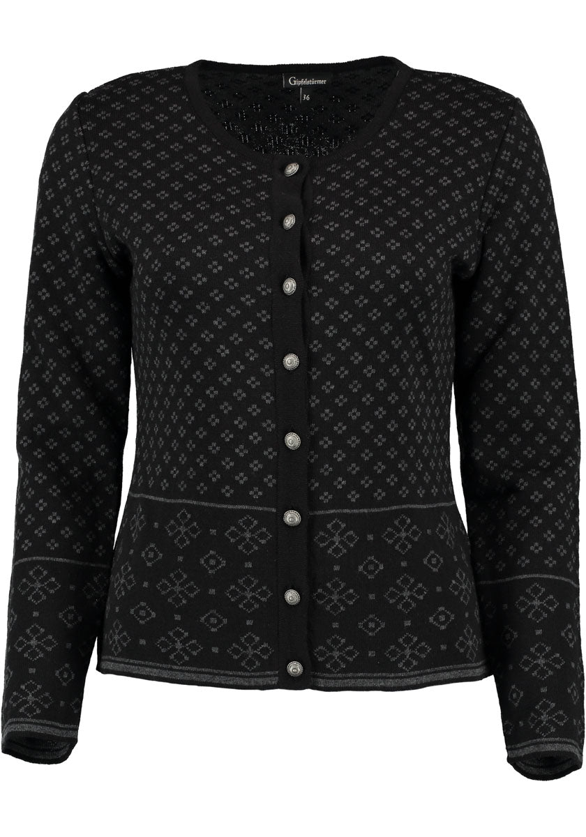 Gipfelstürmer Strickjacke Lang Tailliert Bruny