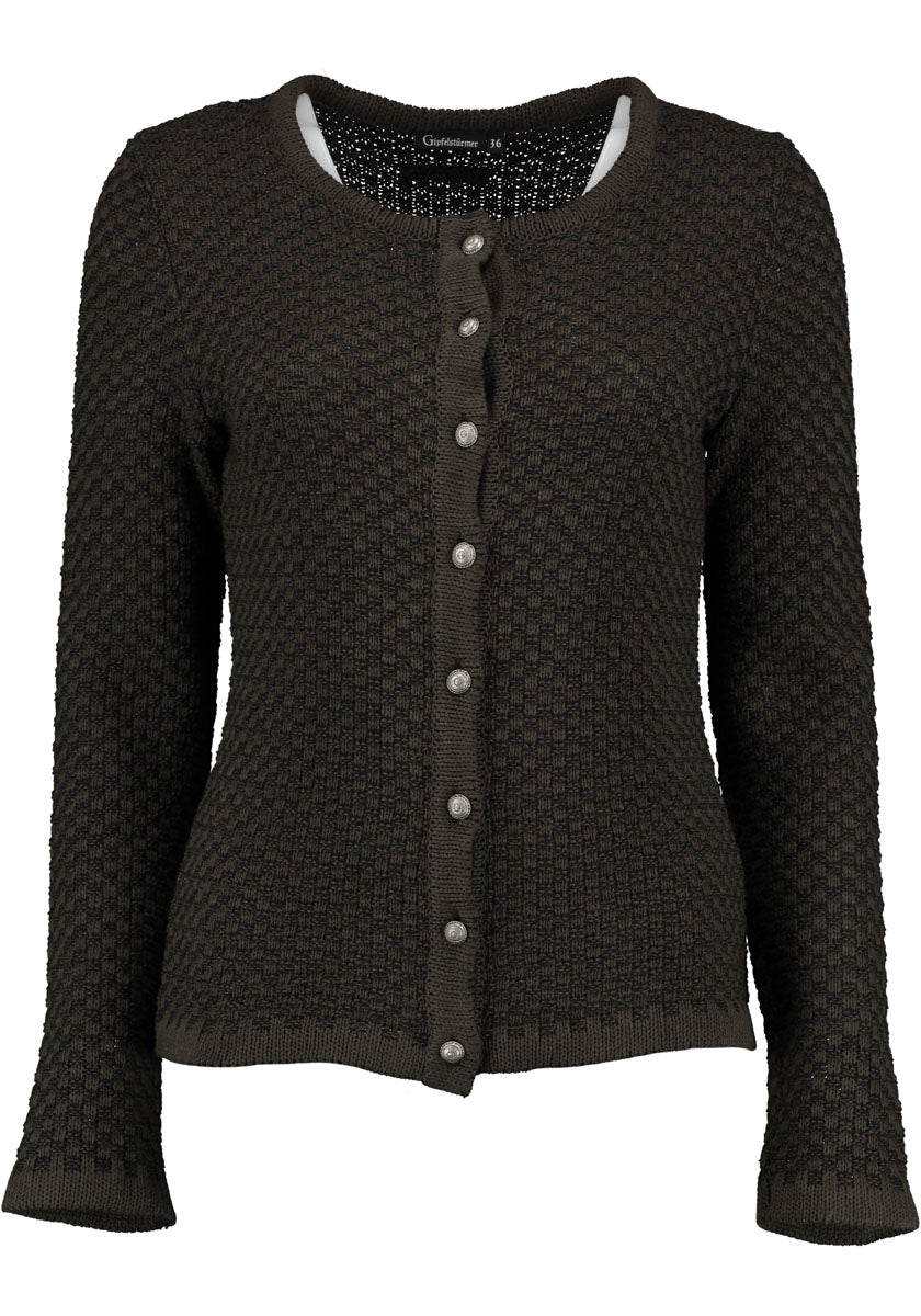 Gipfelstürmer Strickjacke Tailliert Brusru