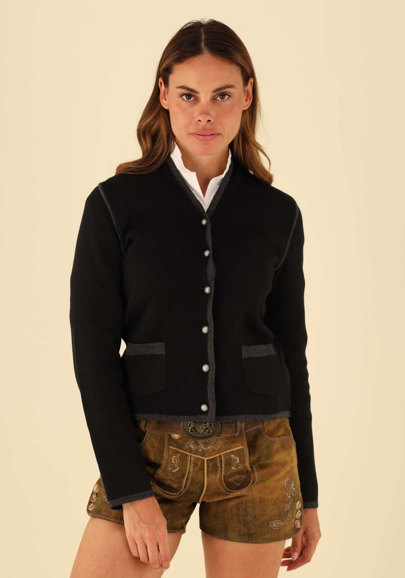 Gipfelstürmer Strickjacke Tailliert lang Vamira