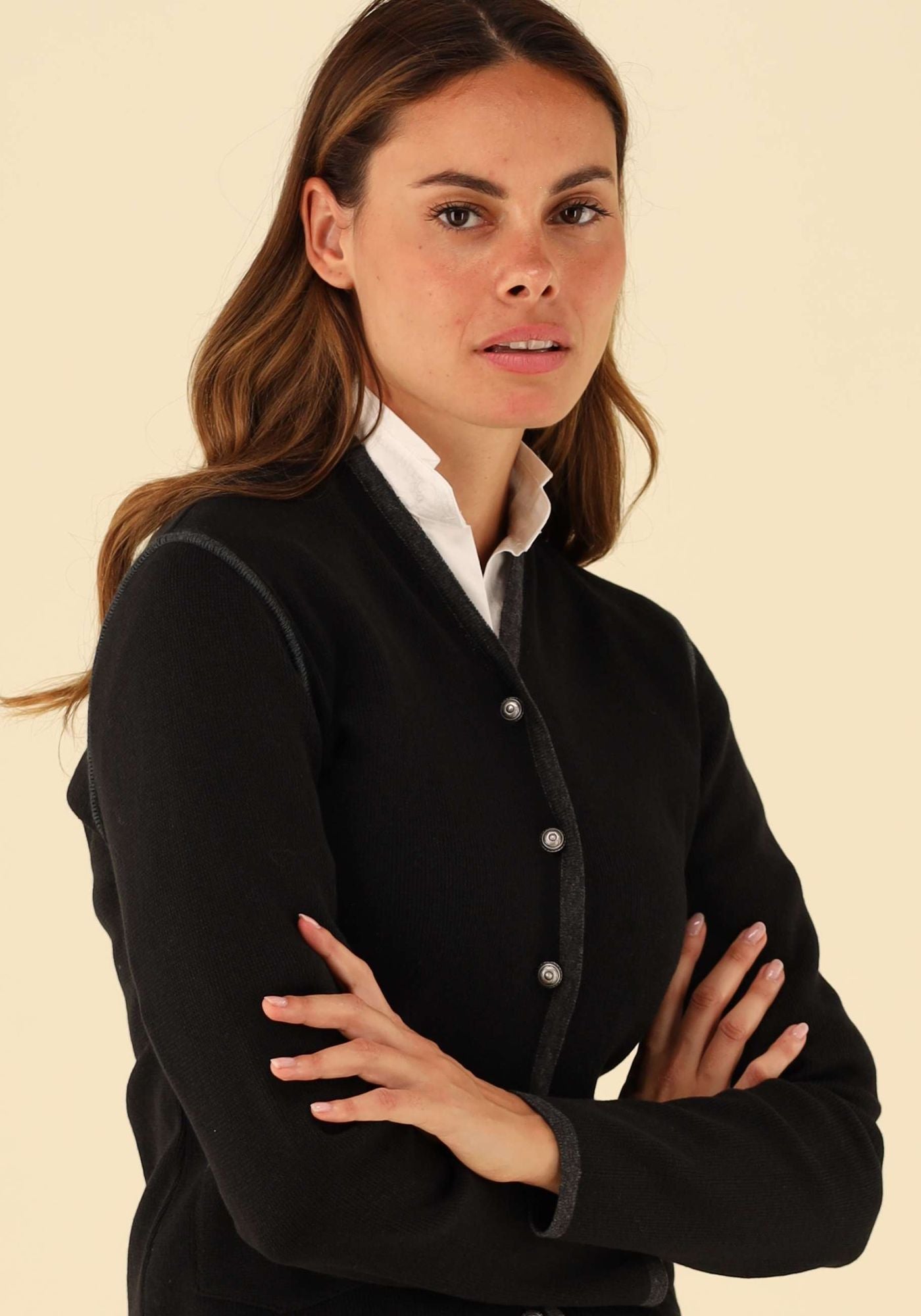 Gipfelstürmer Strickjacke Tailliert lang Vamira