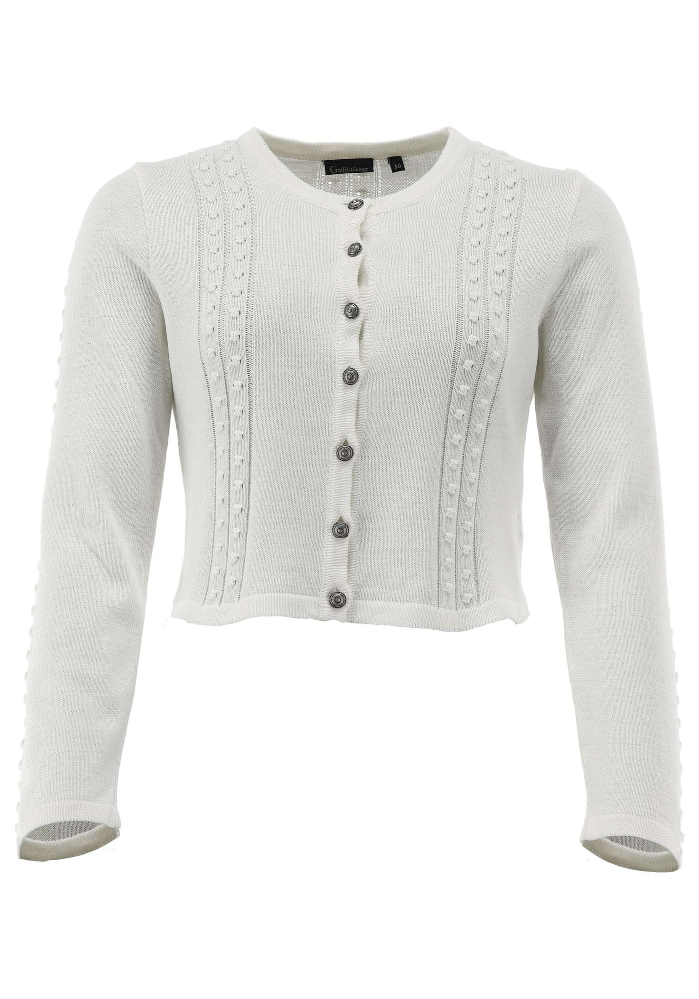 Gipfelstürmer Strickjacke Tailliert, sehr kurz geschnitten Klamid