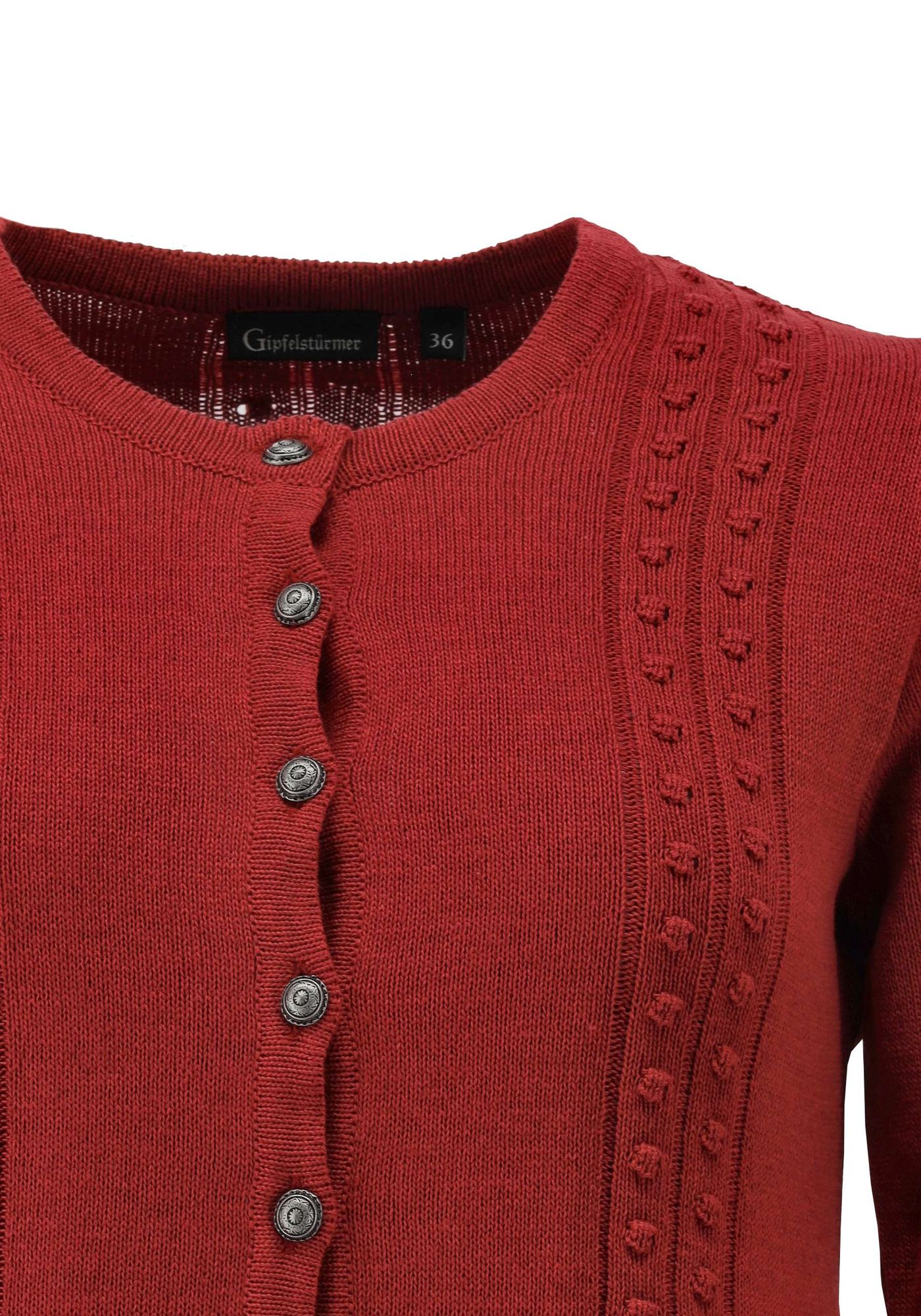 Gipfelstürmer Strickjacke Tailliert, sehr kurz geschnitten Klamid