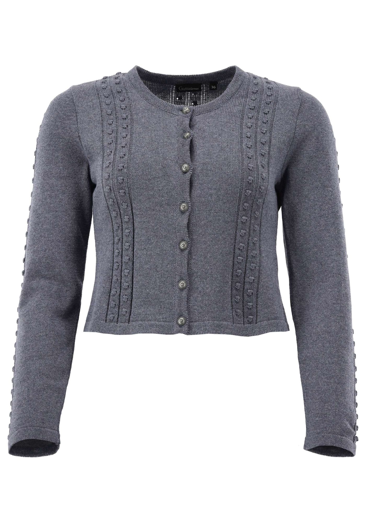 Gipfelstürmer Strickjacke Tailliert, sehr kurz geschnitten Klamid