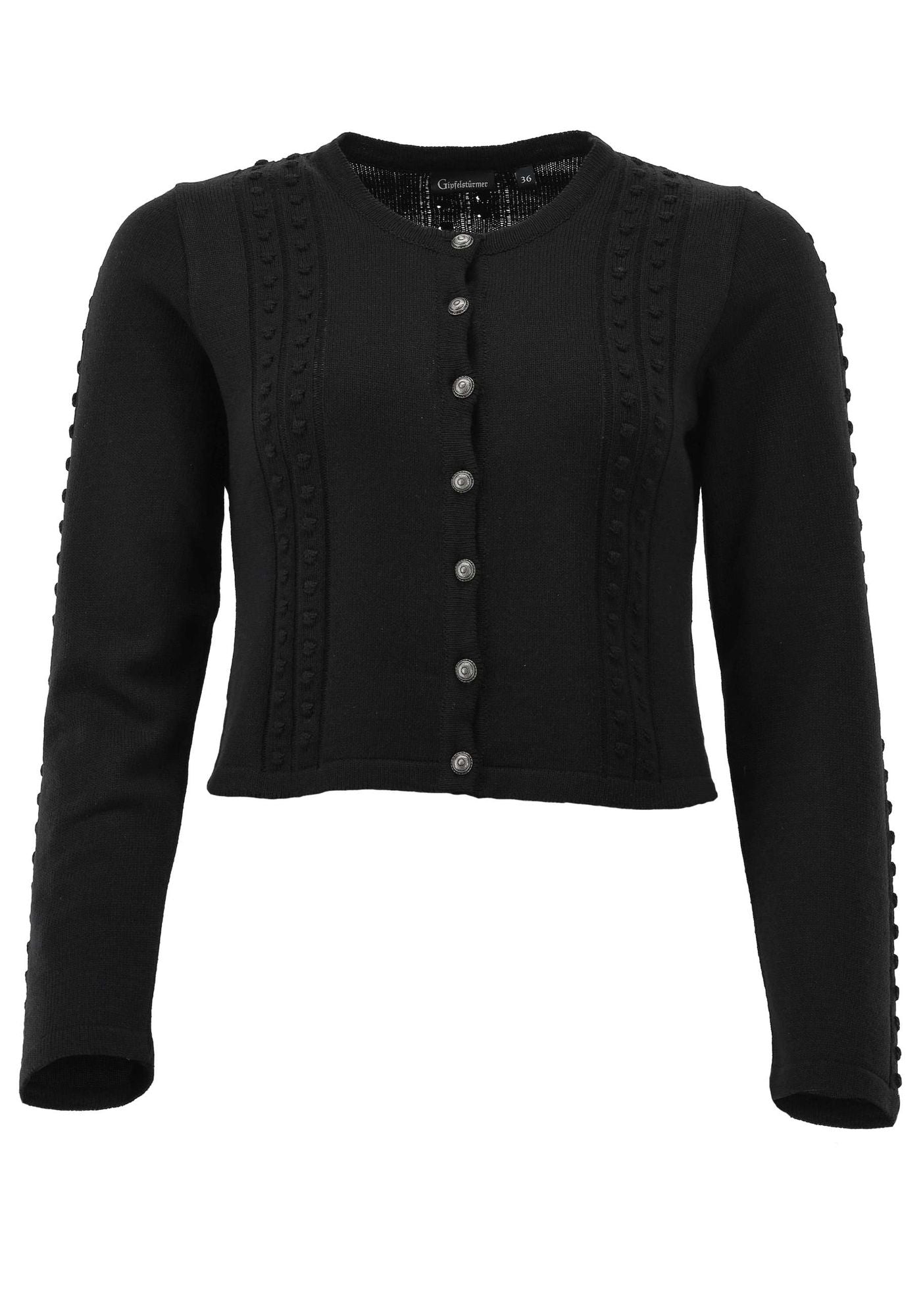 Gipfelstürmer Strickjacke Tailliert, sehr kurz geschnitten Klamid