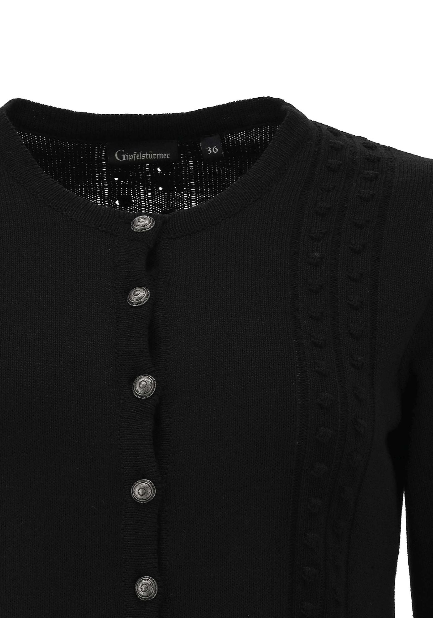 Gipfelstürmer Strickjacke Tailliert, sehr kurz geschnitten Klamid