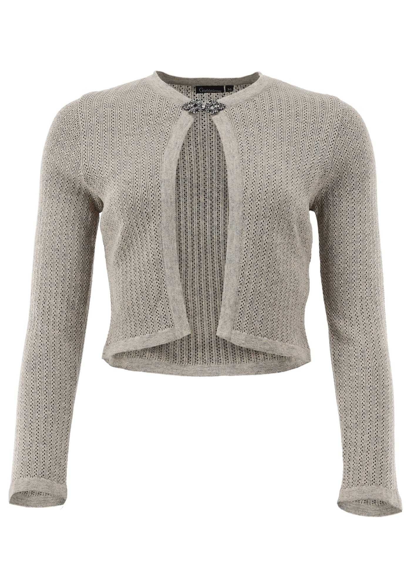 Gipfelstürmer Strickjacke Tailliert, kurz geschnitten Kamit