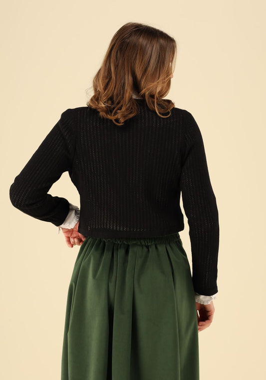 Gipfelstürmer Strickjacke Tailliert, kurz geschnitten Kamit