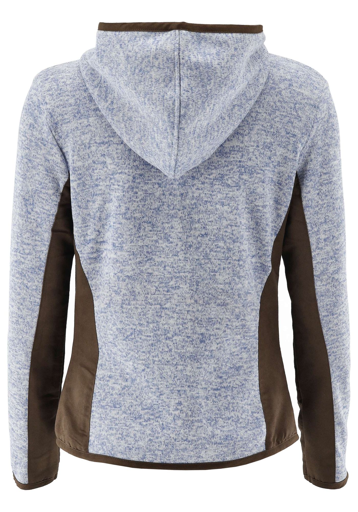 OS Trachten Damen Strickfleecejacke Freizeitjacke Übergangjacke mit Kapuze Zumgu
