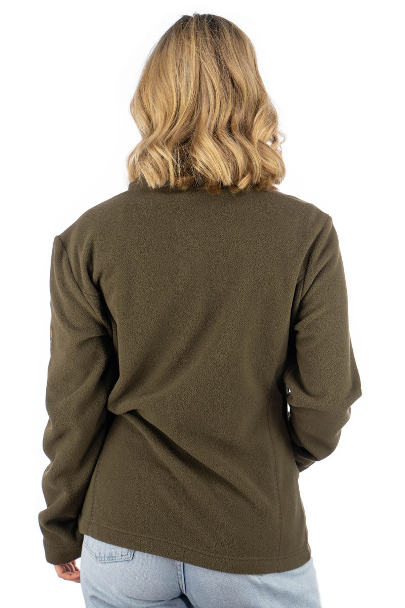 OS Trachten Damen Fleecejacke Sweatjacke Zip-Jacke hochgeschlossen Kroios