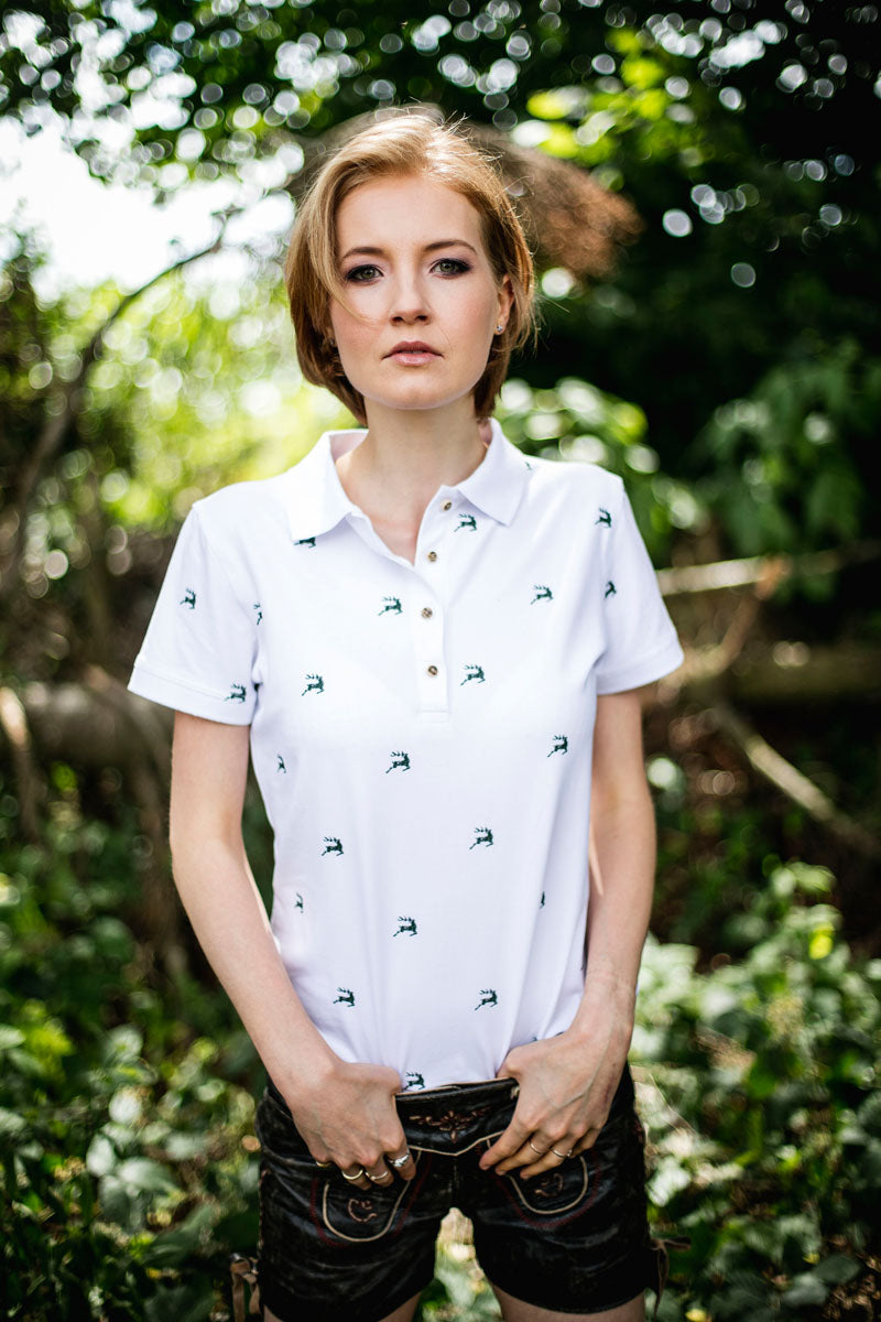 OS Trachten Poloshirt Tailliert Qimira