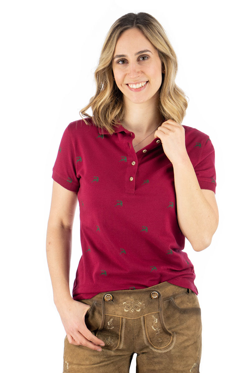 OS Trachten Poloshirt Tailliert Qimira