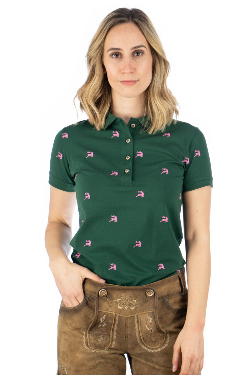 OS Trachten Poloshirt Tailliert Qimira