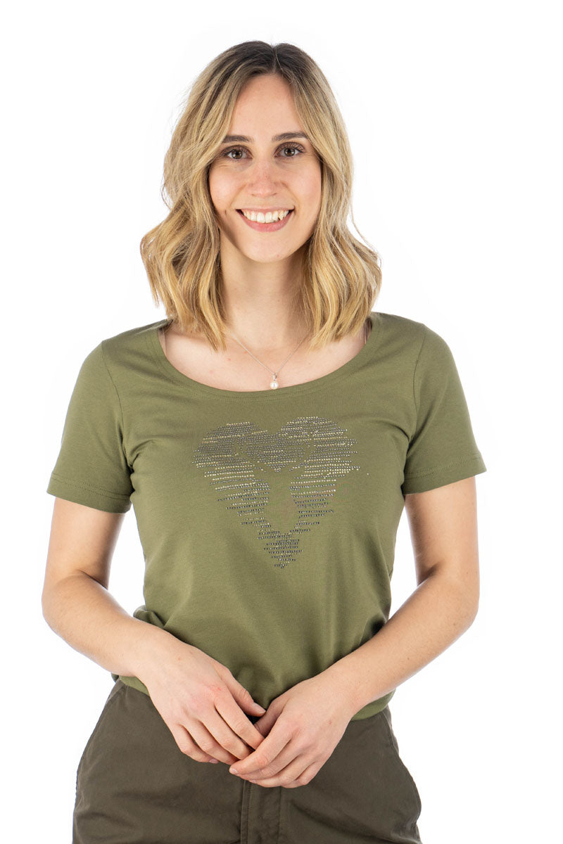 OS Trachten T-Shirt mit Rundhalsausschnitt Yomaru