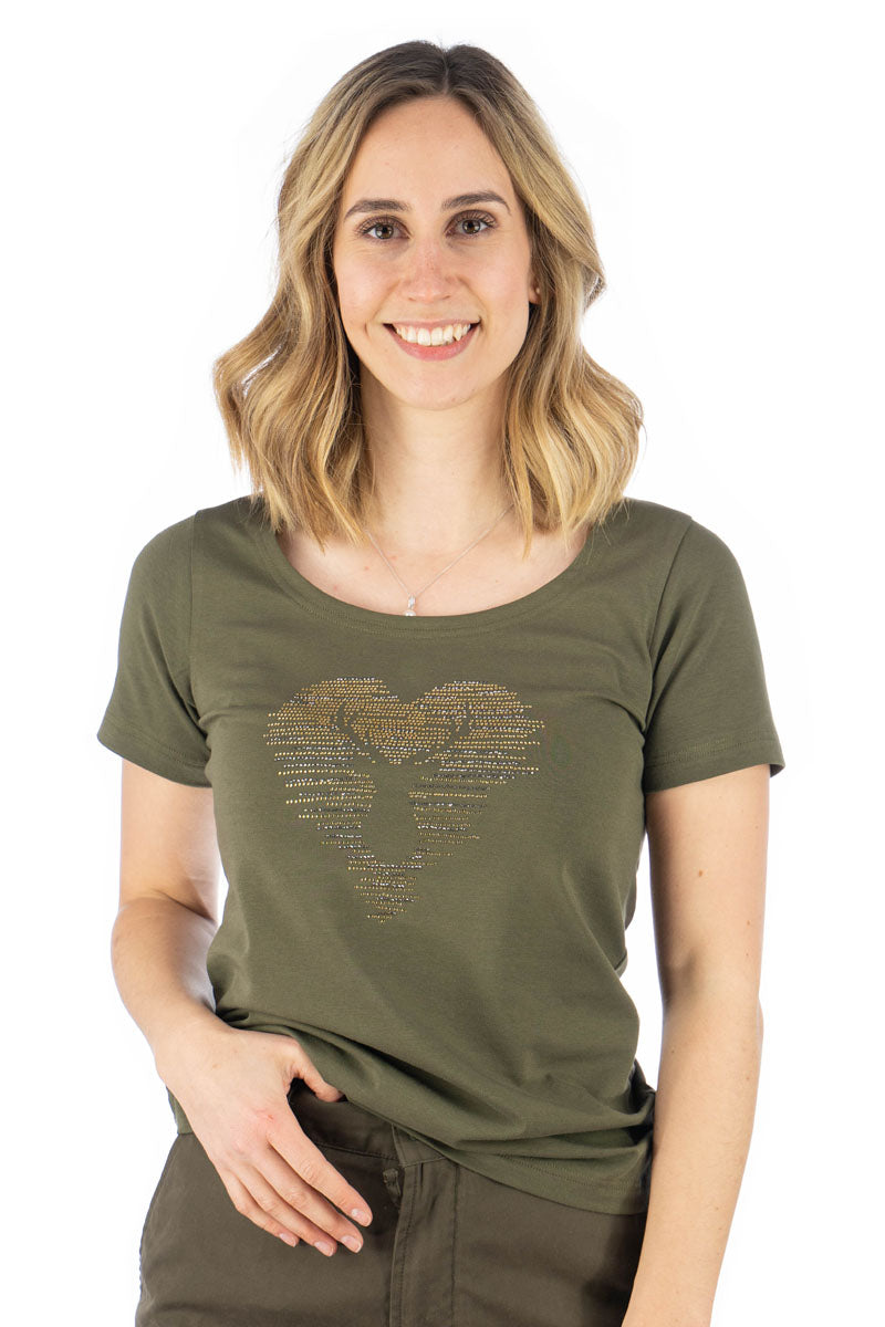 OS Trachten T-Shirt mit Rundhalsausschnitt Yomaru