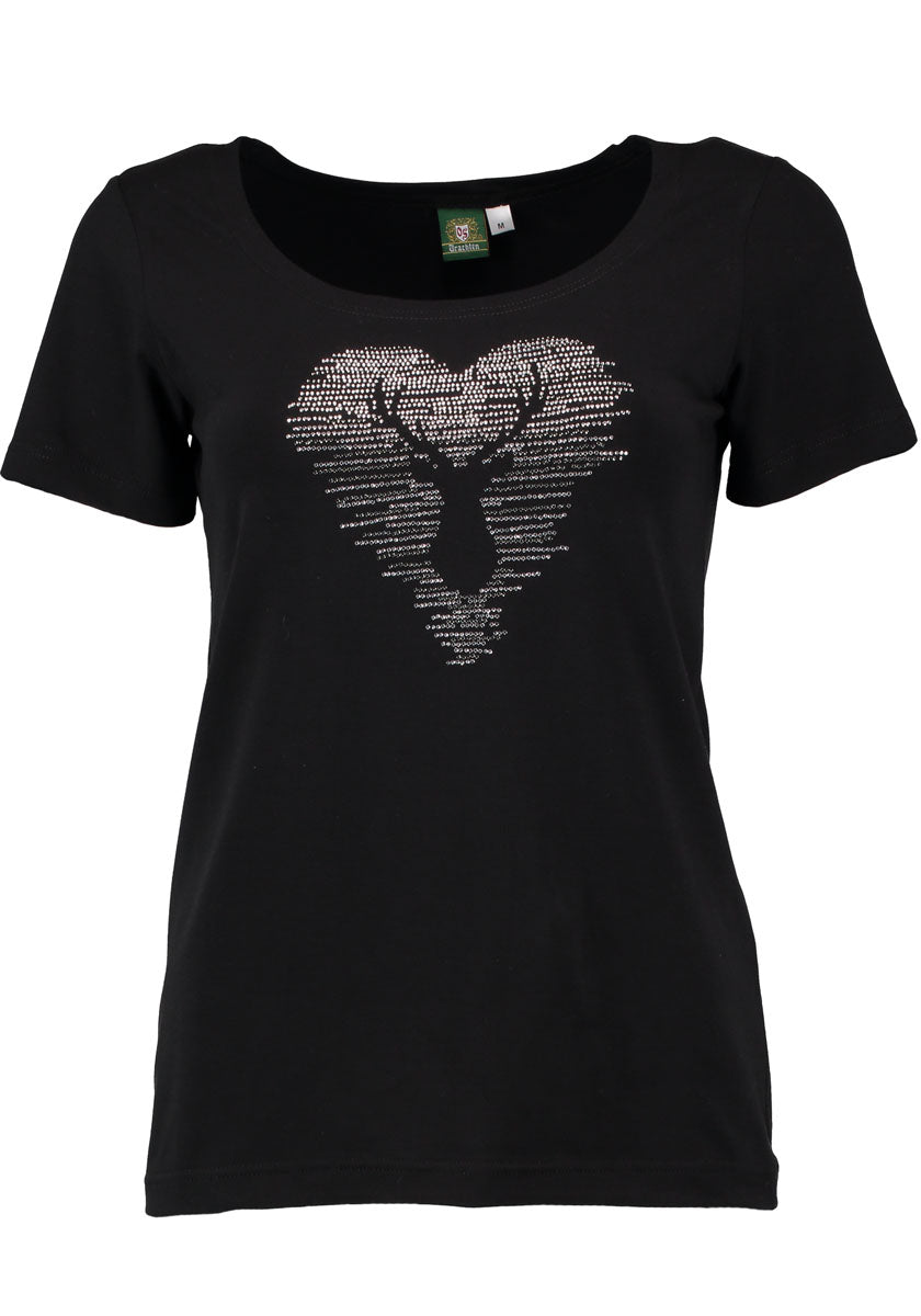 OS Trachten T-Shirt mit Rundhalsausschnitt Yomaru