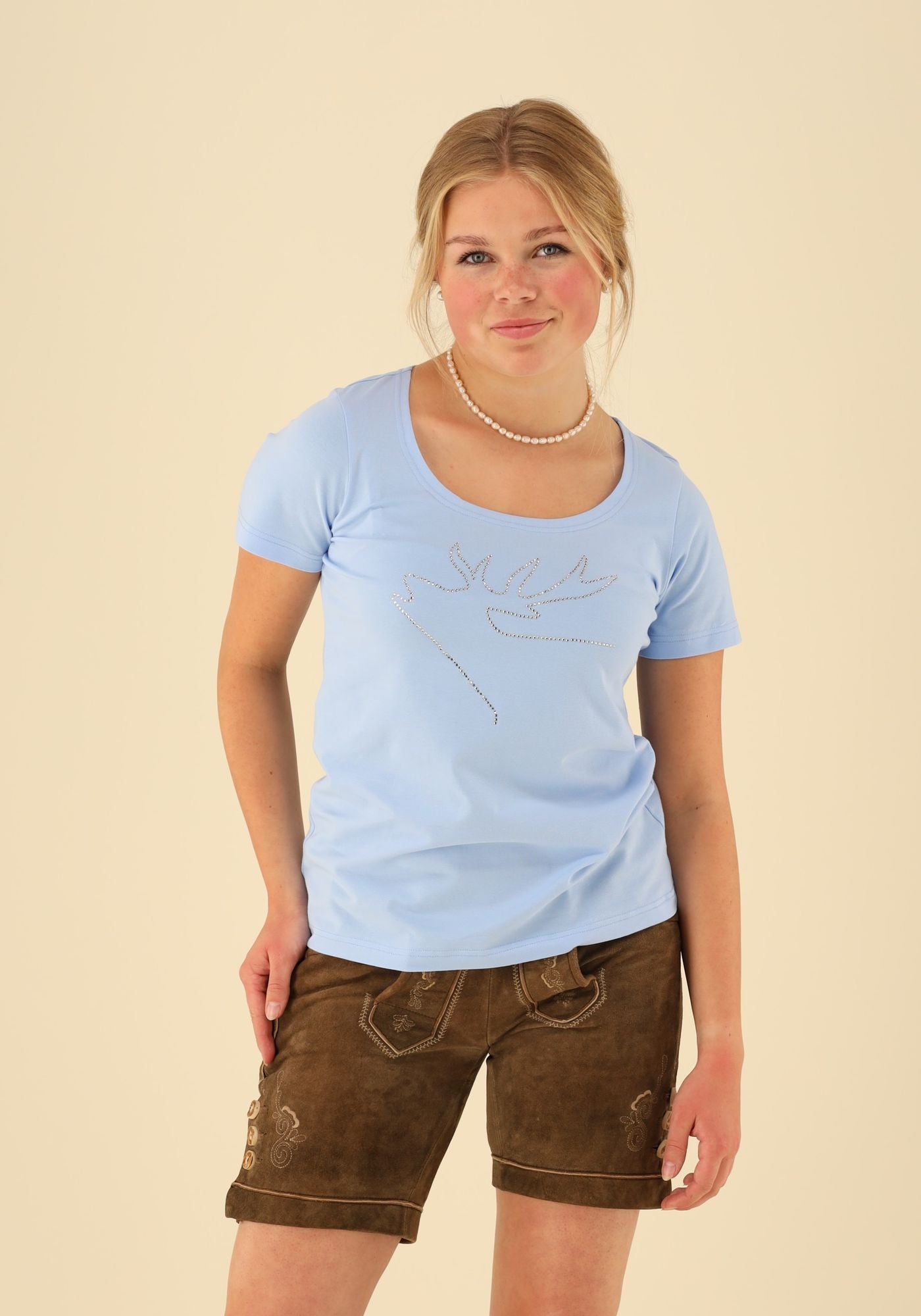 OS Trachten T-Shirt mit Rundhalsausschnitt Zorino