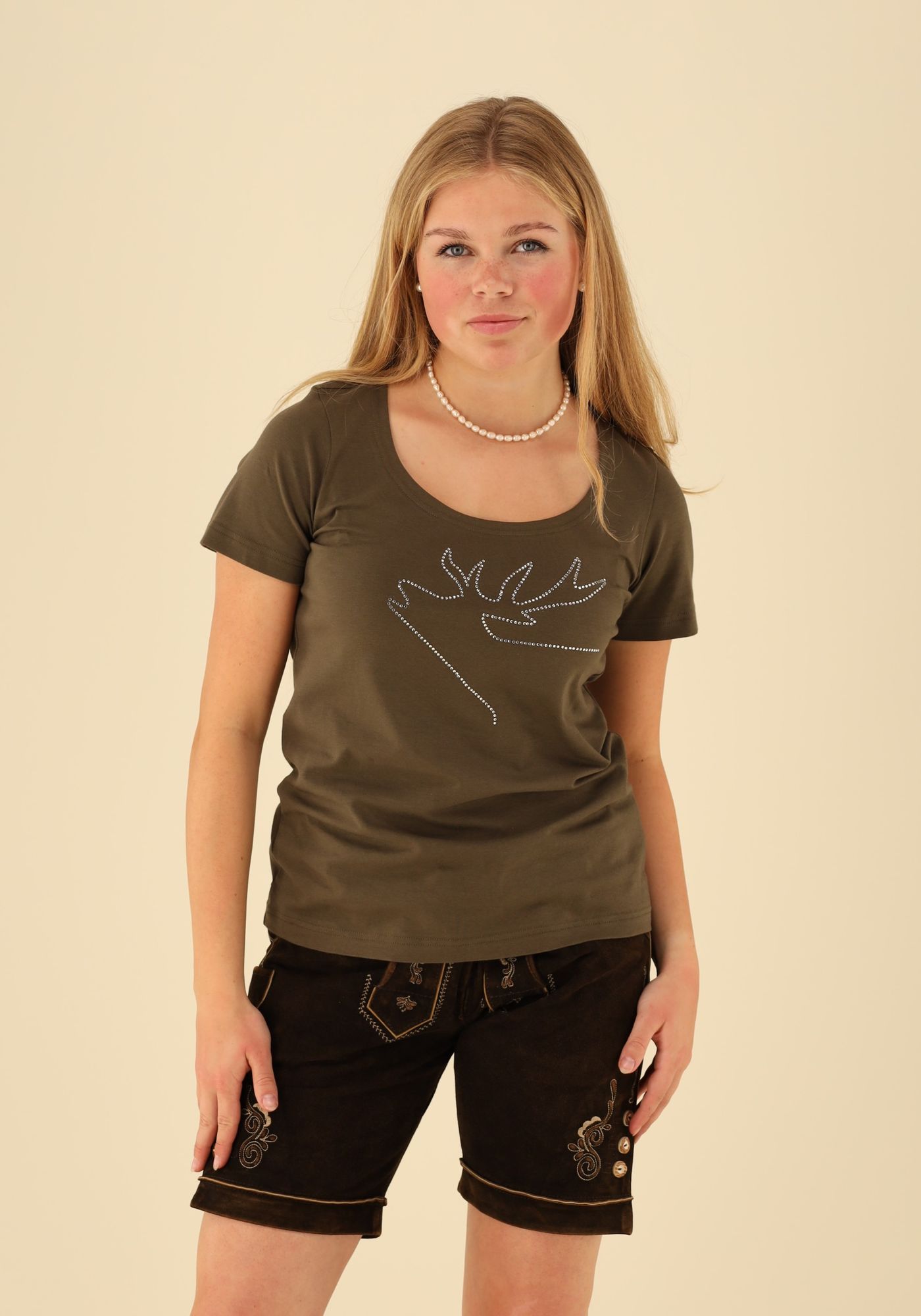 OS Trachten T-Shirt mit Rundhalsausschnitt Zorino
