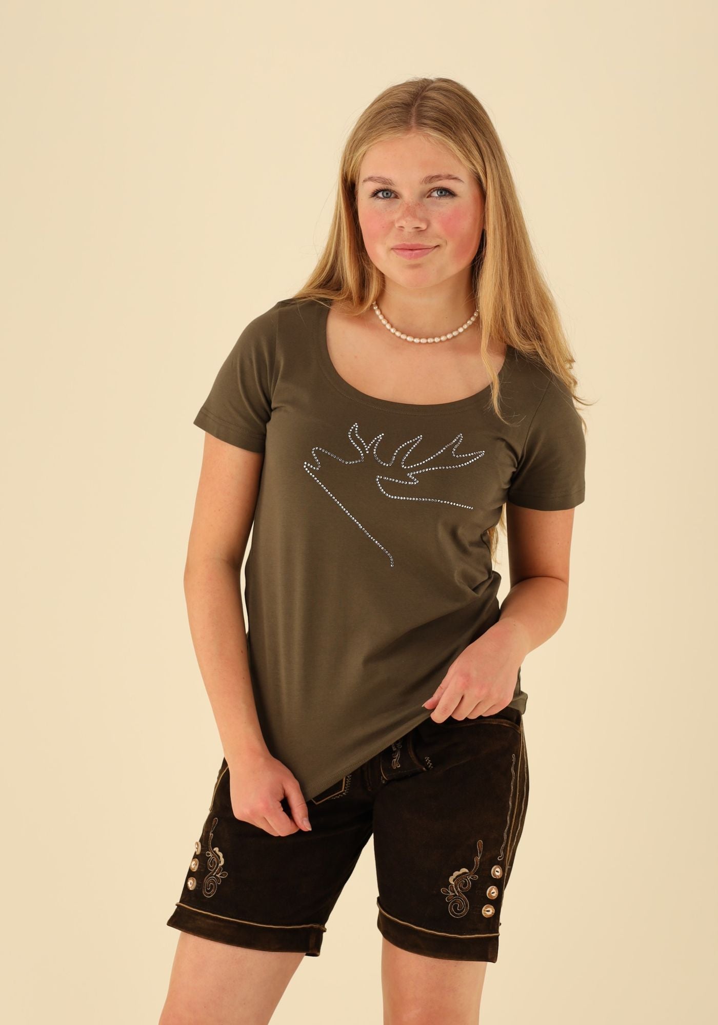 OS Trachten T-Shirt mit Rundhalsausschnitt Zorino